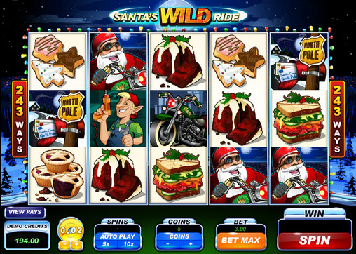 Турнир на видео-слоте "Безумная поездка Санты"